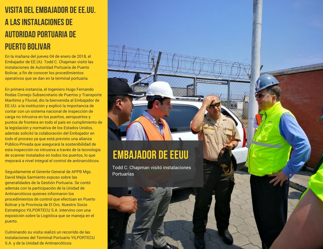 Visita del Embajador de EE.UU. a las instalaciones de APPB 